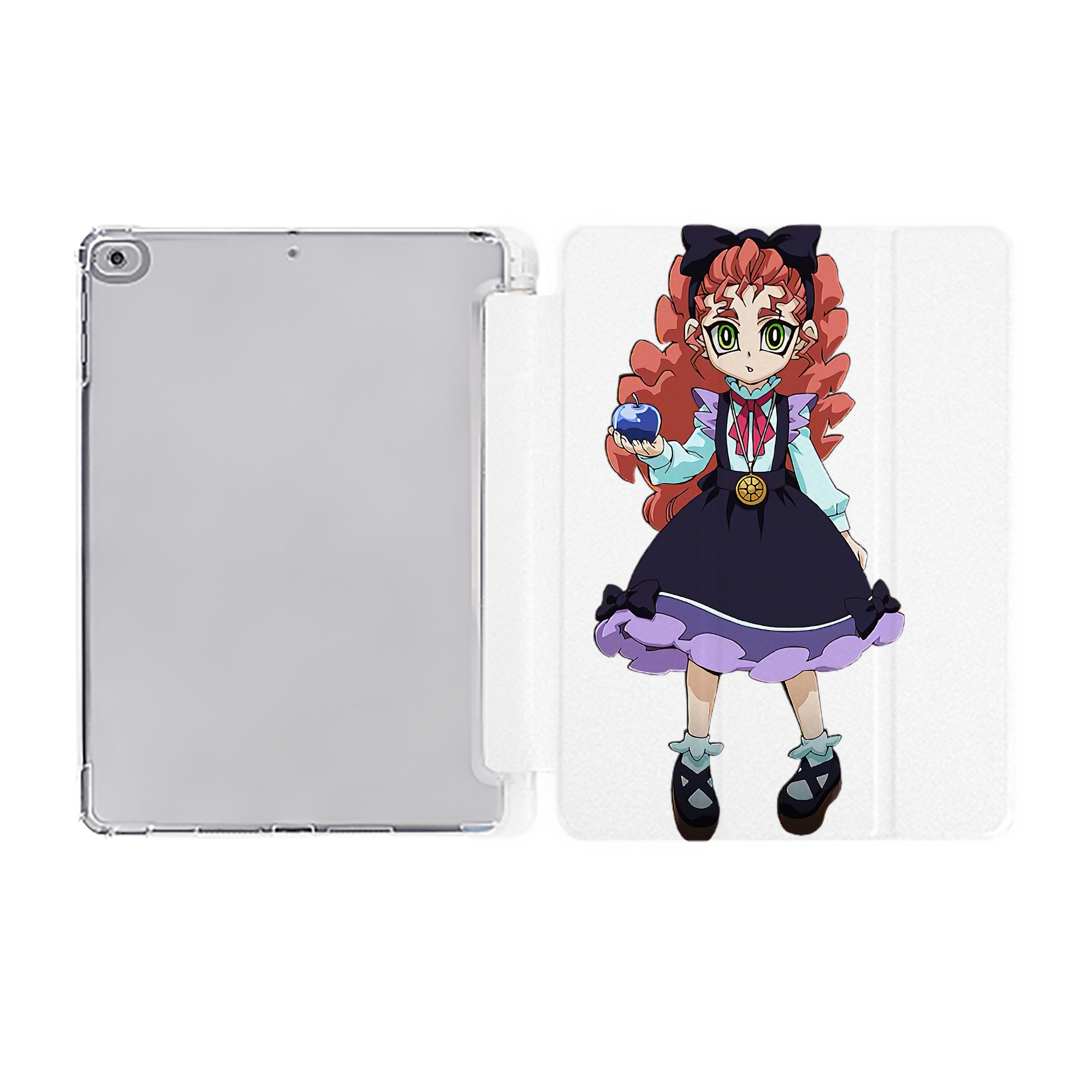 （画像用） 遊☆戯☆王 Yu-Gi-Oh! IPad ケース ペン収納付き 三つ折りスタンド PUレザー×シリコン 対応機種9.5/10.5/10.9インチ